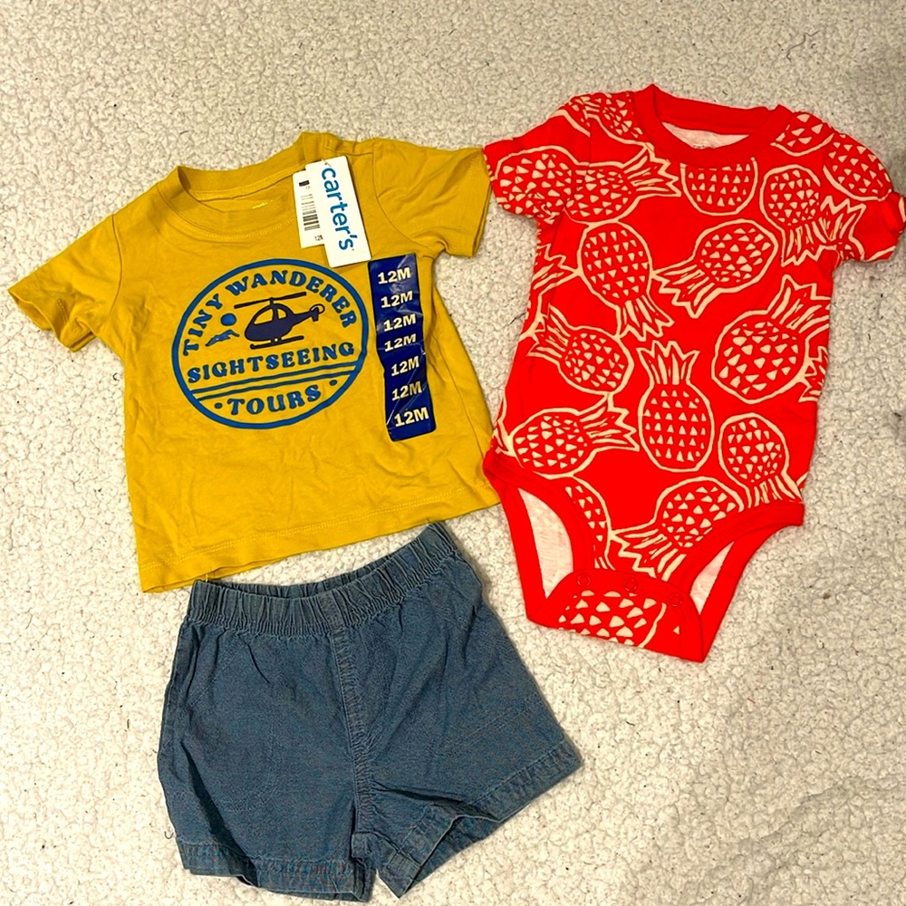 12 Month : Carter’s 3 Piece Baby Combo Set